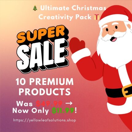 Christmas Digital Bundle Printable & Editable Pack, Ultimate Christmas Digital Bundle 2025
