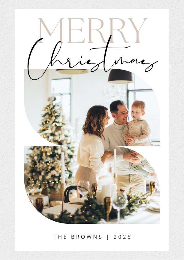 Simplistic Photo Christmas Card Simplistic Photo Christmas Card