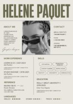 Bold Green Creative CV Resume – Editable Canva Template | Modern ATS-Friendly Resume Design