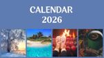 2026 Printable Calendar | Colorful Modern Photo Monthly Year 2026 Calendar – Editable Canva Template | Modern Photo 2026 Printable Calendar