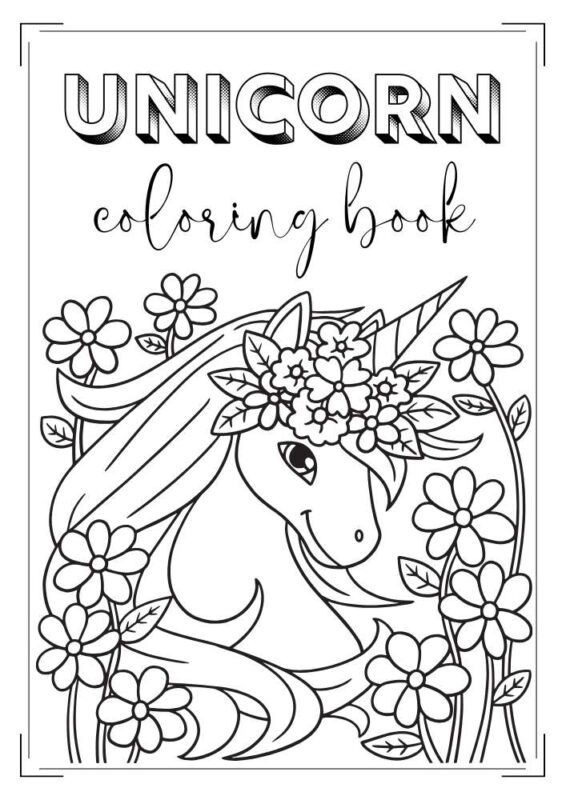 Unicorn Quotes Coloring Book for Kids – Editable Canva Template | Inspirational Printable Coloring Pages for Girls