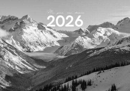 2026 Printable Calendar | Black and White Modern Minimalist Nature 2026 Wall Calendar – Editable Canva Template | Modern Nature 2026 Printable Calendar