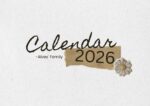 2026 Printable Calendar | Brown and Neutral Minimalist Family Calendar Wall Calendar – Editable Canva Template | Neutral Family 2026 Printable Calendar