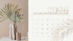 2026 Printable Calendar | Creamy Beige Aesthetic Photo Home Decor 2026 Monthly Calendar – Editable Canva Template | Creamy Beige 2026 Printable Calendar