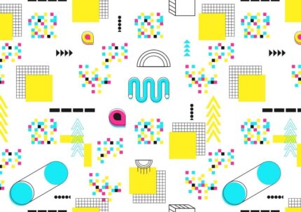 2026 Printable Calendar | Colorful Modern Geometric Neon Monthly 2026 Wall Calendar – Editable Canva Template | Neon Geometric 2026 Printable Calendar