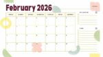 2026 Printable Calendar | Pastel Modern 2026 Monthly Calendar Presentation – Editable Canva Template | Pastel Modern 2026 Printable Calendar