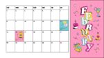 2026 Printable Calendar | Colorful Illustration Calendar 2026 – Editable Canva Template | Colorful 2026 Calendar