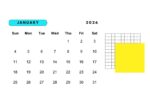 2026 Printable Calendar | Colorful Modern Geometric Neon Monthly 2026 Wall Calendar – Editable Canva Template | Neon Geometric 2026 Printable Calendar