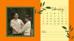 2026 Printable Calendar | Green White and Yellow Modern Family Photo Calendar