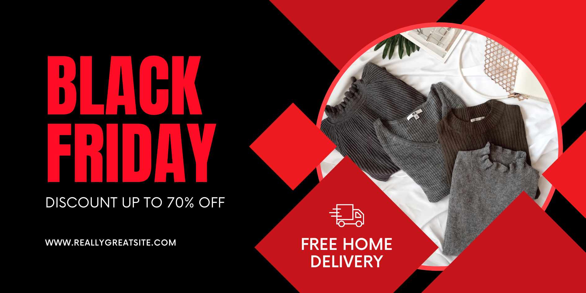 Black Friday Banner Landscape Black Friday Sales Banner Landscape Editable Template