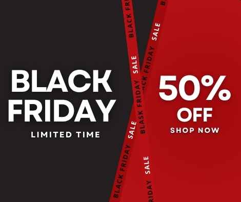 Black & Red Bold Black Friday Sale Facebook Post