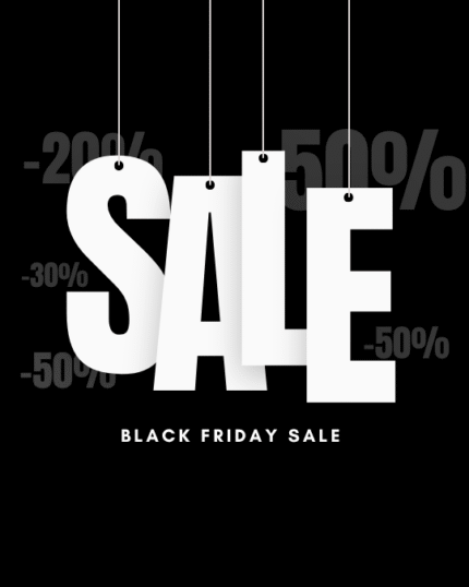 Black Simple Black Friday Sale Instagram Post