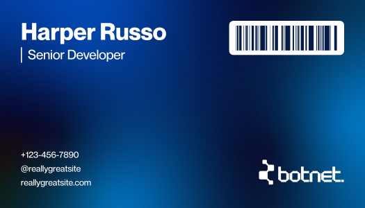 Blue Gradient Modern Tech Business Card Editable Blue Gradient Modern Tech Business Card Template | Canva Design