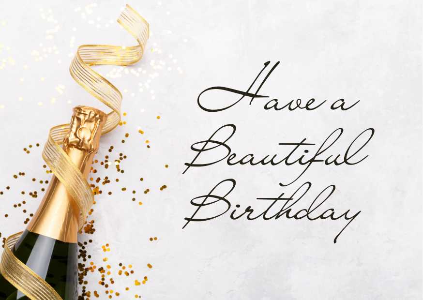 Gold and Black Elegant Happy Birthday Card Gold and Black Elegant Happy Birthday Card