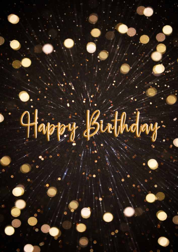 Golden Colorful Happy Birthday Greeting Flyer Poser Golden Colorful Happy Birthday Greeting Flyer Poser