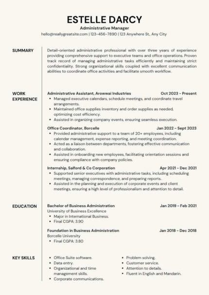 Green and Black Professional Corporate ATS Resume – Editable Canva Template | Modern Reverse-Chronological Business CV