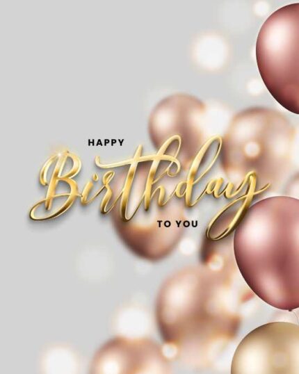 Pink Elegant Happy Birthday Instagram Post