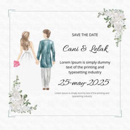 White Modern Wedding Instagram Post