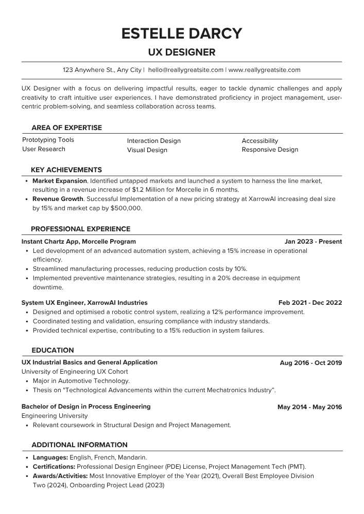 White and Black Tech Professional Resume White and Black Tech Professional ATS Friendly Resume – Canva Editable Template