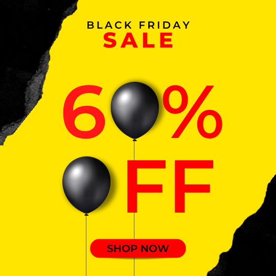 Yellow Minimalist Black Friday Sales Instagram Post