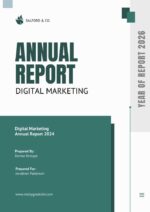 Green & Grey Marketing Annual Report Template – Editable Business Report for Modern Brands