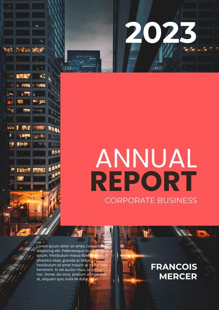 Flat Minimalist Annual Report Template – Clean Editable Business Report Design Flat Minimalist Annual Report Template – Clean Editable Business Report Design