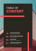 Flat Minimalist Annual Report Template – Clean Editable Business Report Design