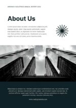 Black and White Monochrome Professional Annual Report – Clean Editable Corporate Template