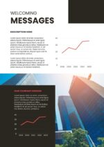 Flat Minimalist Annual Report Template – Clean Editable Business Report Design