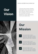 Black and White Monochrome Professional Annual Report – Clean Editable Corporate Template