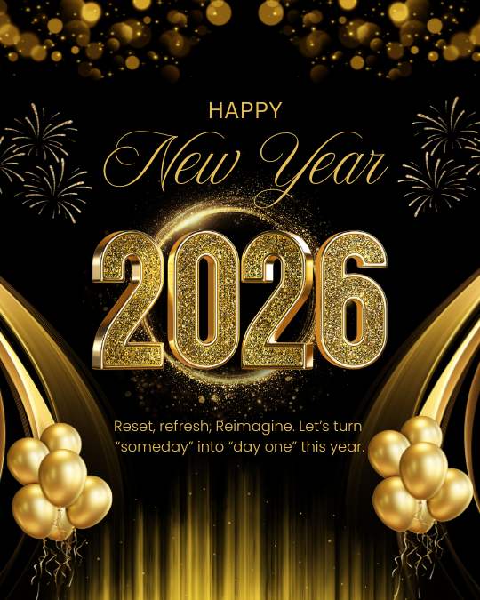Gold Black Modern Happy New Year 2026 Instagram Post Gold Black Modern Happy New Year 2026 Instagram Post